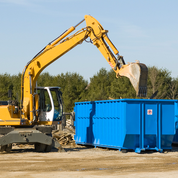 can i choose the location where the residential dumpster will be placed in Claire City SD